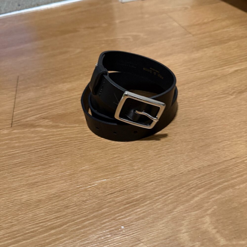 Black belt silver hardware